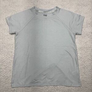 Athleta Girl Short Sleeve Athletic Shirt Lightweight Blue Youth Girls Size M 10